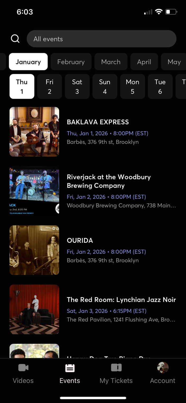 Viewcy App events